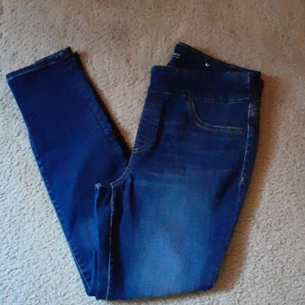 Chico's Dark Blue Pull On Jeggings